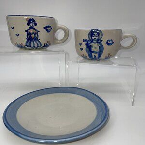 M A Hadley Vintage Farmer Wife Coffee Tea Cup With One Saucer READ